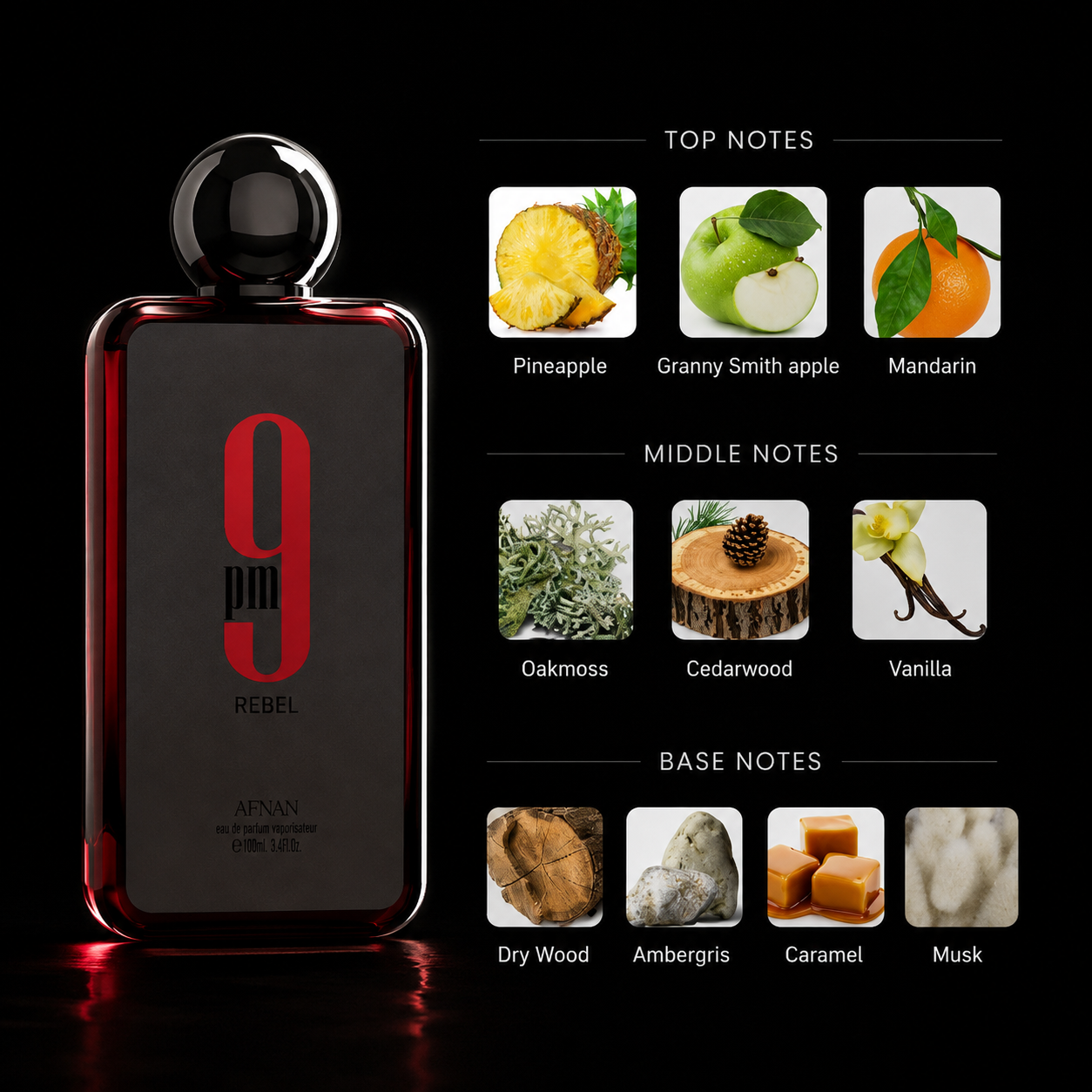 Afnan 9 PM Rebel EDP